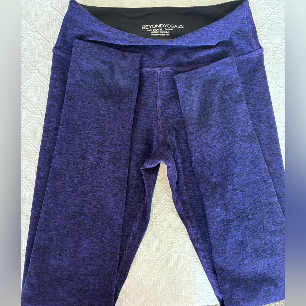 Purple Beyond Yoga space dye legging